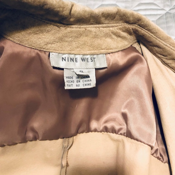 Ladies Small Suede Button Down Shirt - Picture 2 of 11